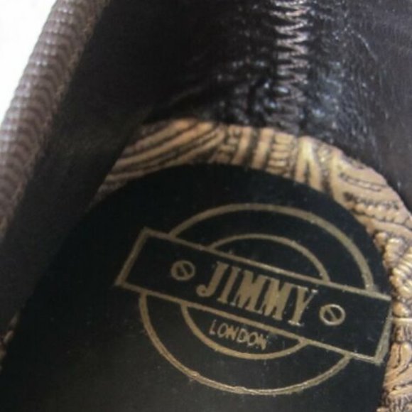 NEW JIMMY STAMPED LEATHER DAVOS GOMMA SOLES BALLET FLATS - EURO 3… - Picture 3 of 7